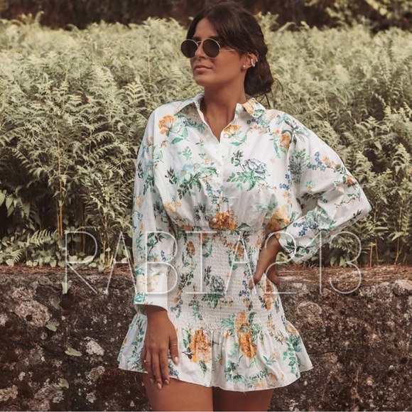 ZARA FLORAL PRINT DRESS - Picture 5 of 16